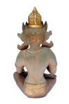 [[Antique green and gold brass Lokeshwara///Lokeshwara en laiton vert et or antique]]