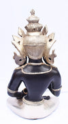 [[Black and silver brass Vajrasatva///Vajrasatva en laiton noir et argent]]