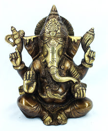  [[Copper brass Ganesh///Ganesh en laiton cuivré]]