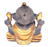 [[Antique black and gold brass Ganesh statue///Statue de Ganesh en laiton noir et or antique]]