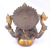 [[Antique black and gold brass Ganesh statue///Statue de Ganesh en laiton noir et or antique]]