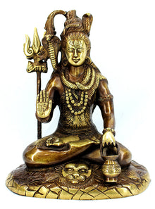  [[Copper and gold brass Shiva statue///Statue de Shiva en laiton doré et cuivré]]