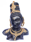 [[Antique black and gold brass Parvati///Parvati en laiton noir et or antique]]