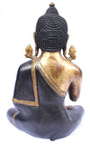 [[Antique gold brass Buddha statue///Statue de Bouddha en laiton doré antique]]