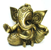 [[Copper and gold brass baby Ganesh///Bébé Ganesh en laiton cuivré et doré]]