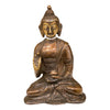 [[Copper and gold brass Buddha///Buddha en laiton cuivré et doré]]