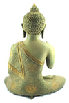 [[Vintage green and gold brass Buddha statue///Statue de Bouddha en laiton vert et or vintage]]