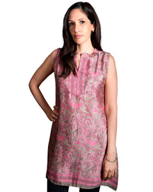  [[Gautami: Polysilk sleeveless tunic///Gautami: tunique sans manches en polyester et soie]]