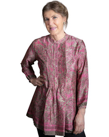  [[Gautami: Poly-silk long sleeve tunic///Gautami : Tunique avec manches longues en polyester et en soie]]