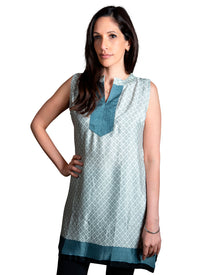  [[Lakshmi: Polysilk sleeveless tunic///Lakshmi: tunique sans manches en polyester et soie]]