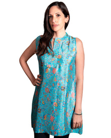  [[Ela: Polysilk sleeveless tunic///Ela : tunique sans manches en polyester et soie]]