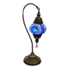 [[Blue mosaic table light///Lampe de table en mosaïque bleue]]