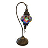 [[Small blue multi color mosaic table light///Petite lampe de table en mosaïque bleue multicolore]]