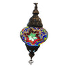 [[Small blue multi color mosaic table light///Petite lampe de table en mosaïque bleue multicolore]]