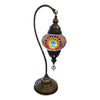 [[Small red multi color mosaic table light///Petite lampe de table en mosaïque rouge multicolore]]
