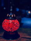 [[Cracked glass table lamp///Lampe de table en verre fissuré]]