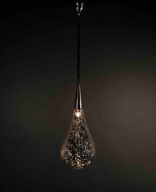  [[Rain drop : hand blown glass pendant light///Goutte de pluie : pendentif lumineux en verre soufflé à la main]]
