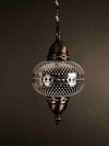 [[Metal single globe hanging light///Lampe suspendue à globe unique en métal]]