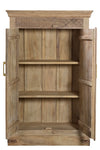 [[Vintage cabinet with a floral hand carved facade///Armoire vintage avec une façade florale sculptée à la main]]