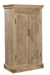 [[Vintage cabinet with a floral hand carved facade///Armoire vintage avec une façade florale sculptée à la main]]