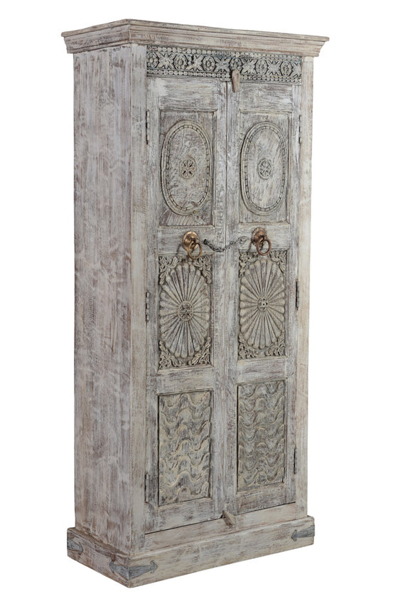 [[Vintage cabinet with old teak doors///Armoire vintage avec de vieilles portes en teck]]