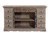 [[Pastel beige TV-unit with 8 drawers///Meuble TV beige pastel avec 8 tiroirs]]