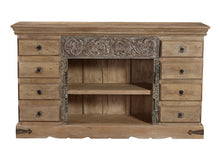  [[Natural beige TV-unit with 8 drawers///Meuble TV beige naturel avec 8 tiroirs]]