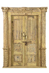 [[Old Rajasthani teak wood door///Vielle porte en bois de teck du Rajasthan]]