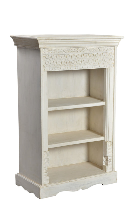 [[Whitewashed small bookshelf///Petite bibliothèque blanchie à la chaux]]