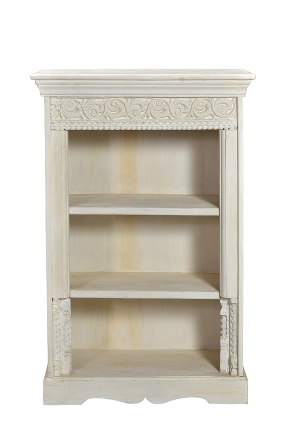 [[Whitewashed small bookshelf///Petite bibliothèque blanchie à la chaux]]