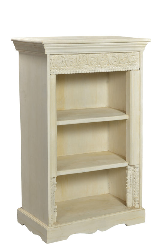 [[Whitewashed small bookshelf///Petite bibliothèque blanchie à la chaux]]