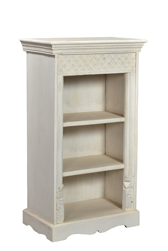 [[Whitewashed small bookshelf///Petite bibliothèque blanchie à la chaux]]