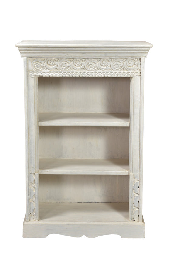 [[Whitewashed small bookshelf///Petite bibliothèque blanchie à la chaux]]