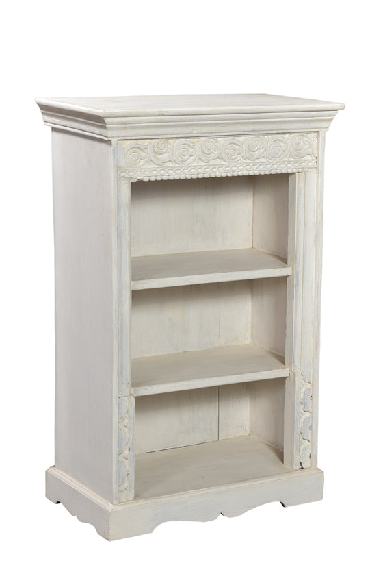 [[Whitewashed small bookshelf///Petite bibliothèque blanchie à la chaux]]