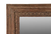 [[Old teak door frame with a mirror///Cadre de porte en ancien bois de teck avec un miroir]]