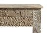[[Side table with old teak wood carvings///Table d'appoint en ancien bois de teck avec des sculptures]]
