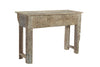 [[Side table with old teak wood carvings///Table d'appoint en ancien bois de teck avec des sculptures]]