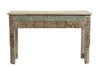 [[Side table with old teak wood carvings///Table d'appoint en ancien bois de teck avec des sculptures]]