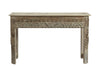 [[Side table with old teak wood carvings///Table d'appoint en ancien bois de teck avec des sculptures]]