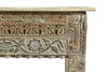[[Side table with old teak wood carvings///Table d'appoint en ancien bois de teck avec des sculptures]]