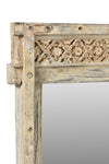 [[Old teak wooden mirror frame///Cadre de miroir en ancien bois de teck]]