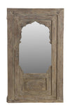[[Pastel beige old window with a mirror///Ancienne fenêtre beige pastel avec un miroir]]