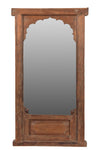 [[Old teak wood window with a mirror///Ancienne fenêtre en bois de teck avec un miroir]]