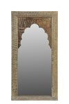 [[Pastel beige old window with a mirror///Ancienne fenêtre beige pastel avec un miroir]]