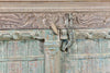 [[Pastel blue cabinet with old teak doors///Armoire bleue pastel avec de vieilles portes en teck]]
