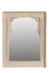 [[Whitewashed wooden mirror frame///Cadre de miroir en bois blanchi à la chaux]]