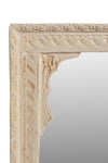 [[Whitewashed wooden mirror frame///Cadre de miroir en bois blanchi à la chaux]]