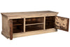 [[Wooden TV-unit with old teak wood doors///Meuble TV en bois avec portes en ancien bois de teck]]