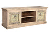 [[Wooden TV-unit with old teak wood doors///Meuble TV en bois avec portes en ancien bois de teck]]