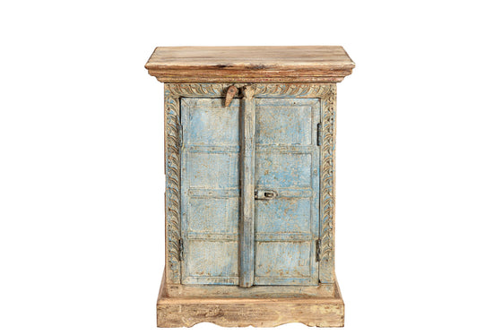 [[Pastel turquoise bedside table///Table de chevet turquoise pastel]]